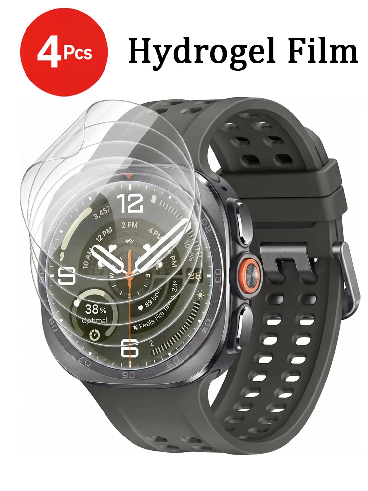 For Samsung Galaxy Watch Ultra 2 47mm Screen Protector Hydrogel Film HD Clear Bubble Free Self Healing Anti Scratch 2 Pack glass