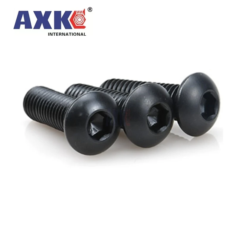 M2 M2.5 M3 M4 M5 M6 M8 M10 grade 10.9 class black oxide ISO7380 alloy steel button head hexagon socket screw