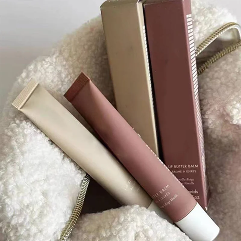 바닐라 베이지 립밤 보습 투명 립스틱 세트 매끄럽고 부드러운 립글로스 거울 포함 여성용 데일리 립케어