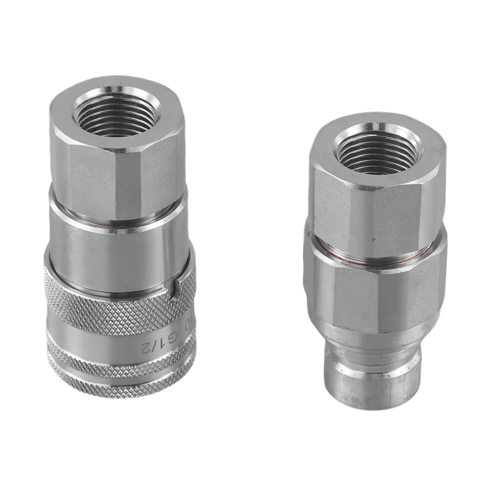 Convenient Hydraulic Quick Connector with Flush Valves and Positioning Holes for bsp NPTG14 NPTG38 NPTG12 NPTG34 NPTG1