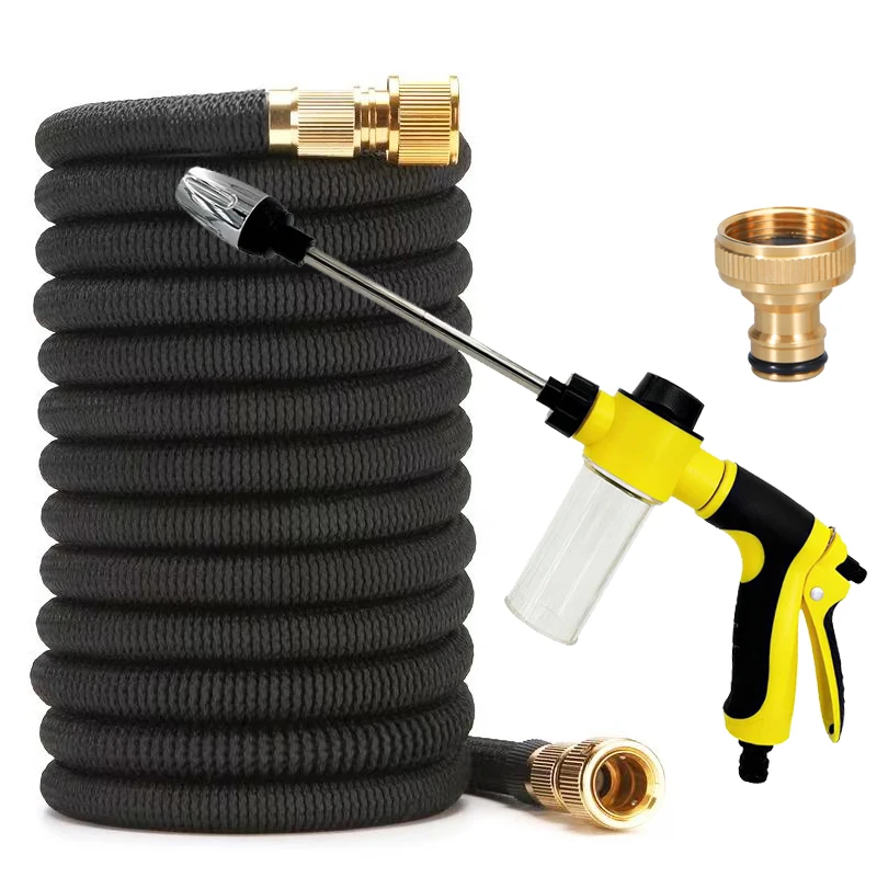 2026 Expandable Magic Hose, High-Pressure Car Washing, 7-Function Spray, Water Gun, Garden Watering Hose Car Washing Tool