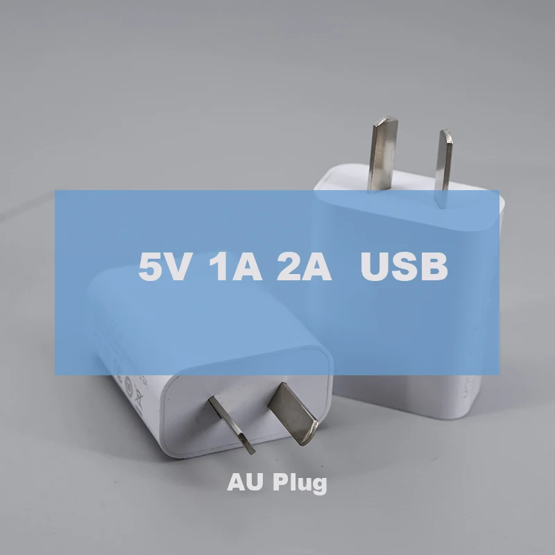 5V 1A 2A  USB Charger Travel Wall Charging Head Phone Adapter Portable AU Plug for ip camera strip Mobile Phone Chargers O21