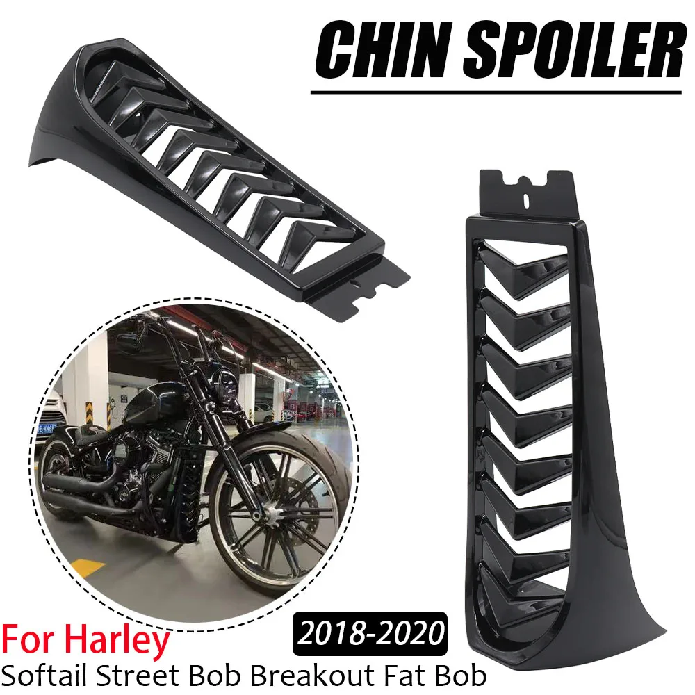 For  Harley  Softail Street Bob Breakout FXBR FXBRS 2018-2020 New Motorcycle Front Lower Radiator Cover Chin Fairing Spoiler