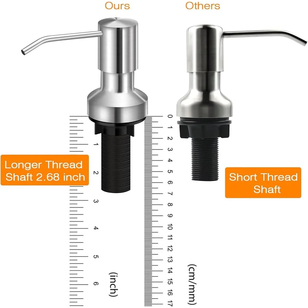 المدمج في موزع الصابون بالوعة 47in تمديد أنبوب عدة دائم الصدأ برهان الفولاذ المقاوم للصدأ سهلة التركيب مكافحة تسرب الملحقات