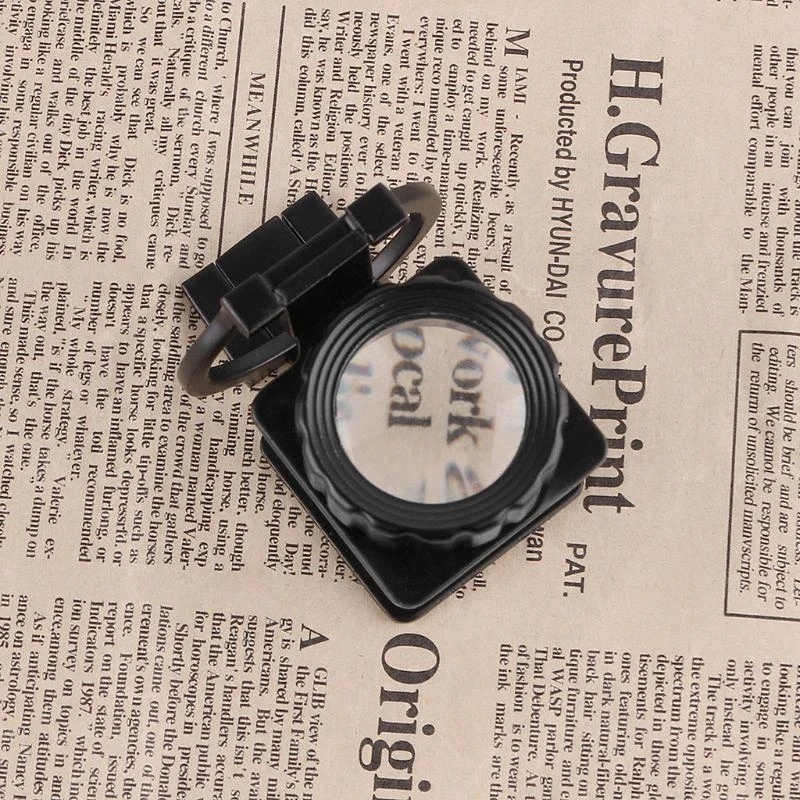 20X Loupe Magnifier Desktop Portable Metal Magnifier Folding Sewing