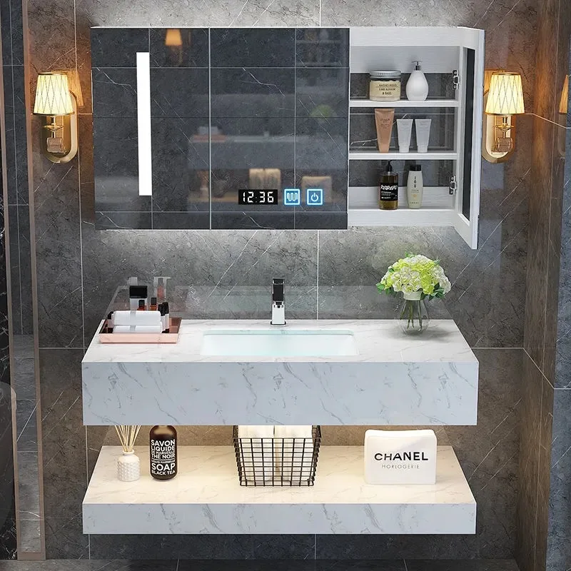 

Мраморный умывальник Умывальник из искусственного камня Бытовой керамический шкаф для ванной комнаты Туалет настенная раковина для маленькой квартиры