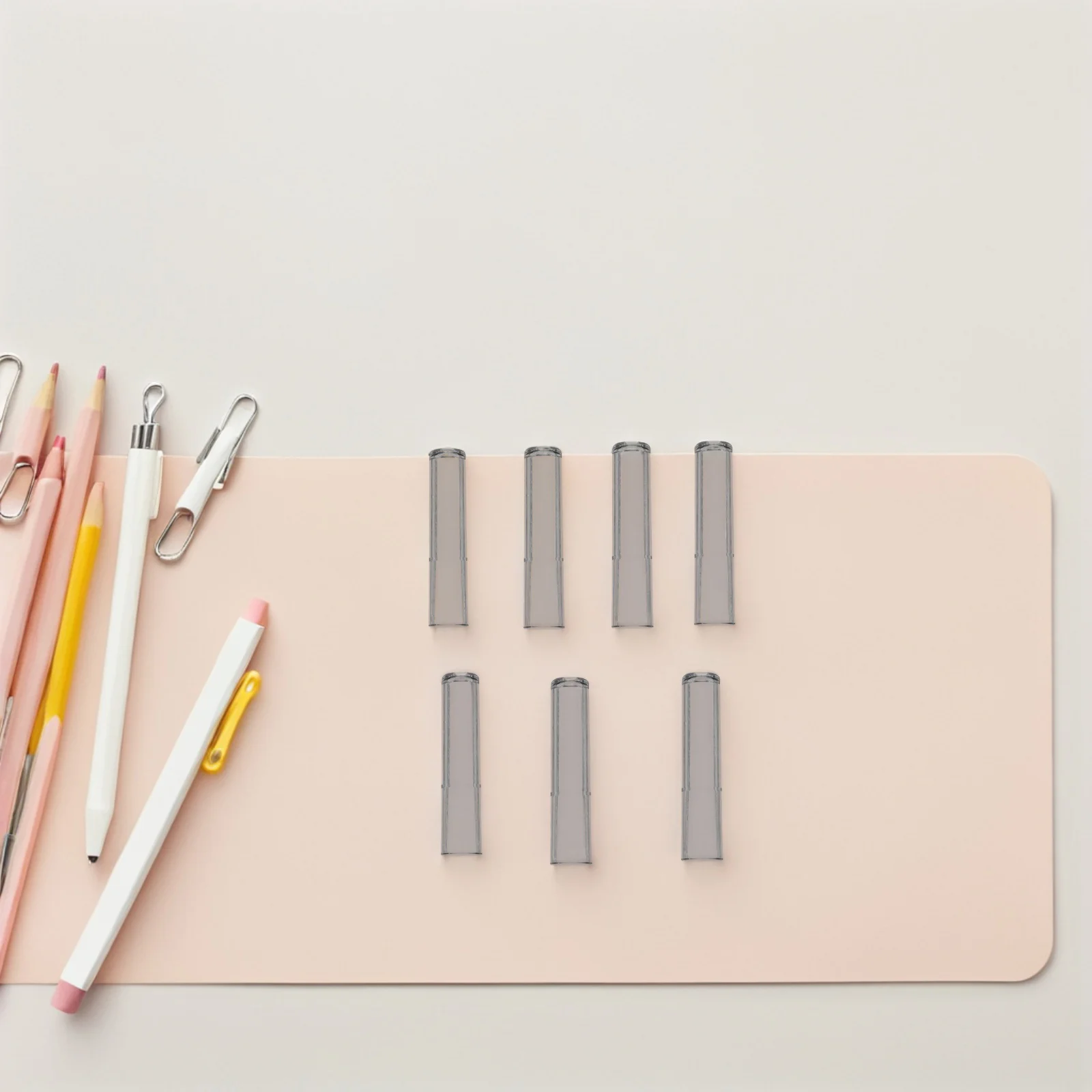 

50Pcs Clear Pencil Caps Transparent Tip Protectors Plastic Covers for School Home Office Students Children Pencil Extender