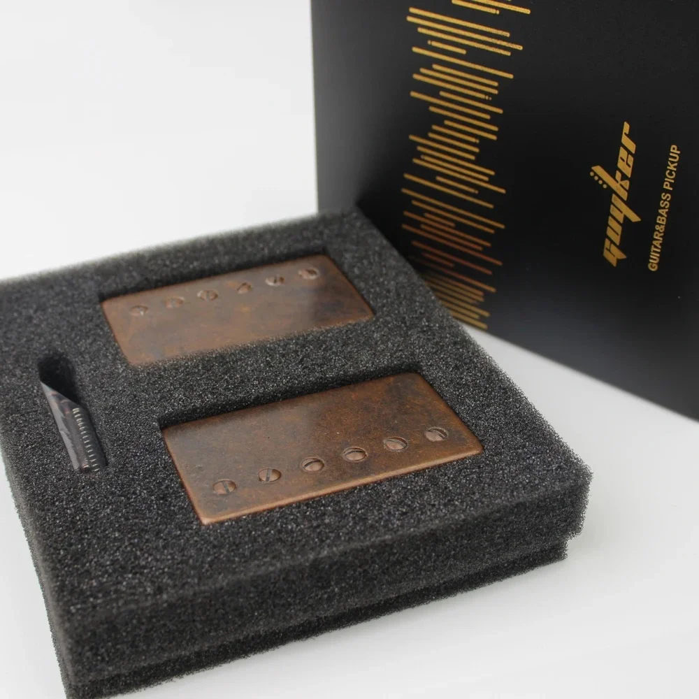 A set GUYKER Bronze LP Guitar Pickups With Black frame