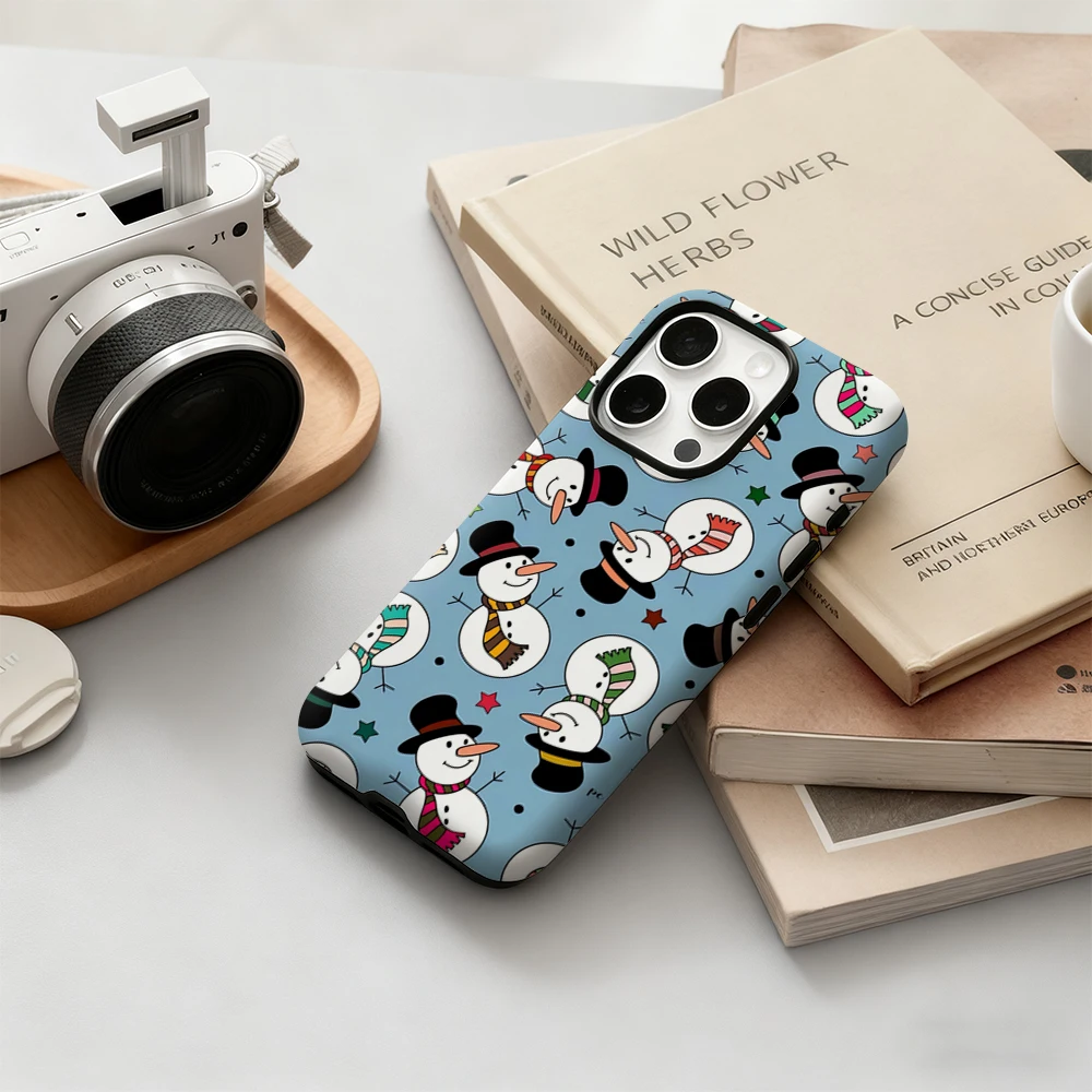 احتفالي ثلج يهتف IPhone17 يجب أن يكون لهاتف آيفون 17 16 15 14 13 12 Pro Max Plus غطاء خلفي مزدوج الطبقة