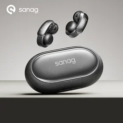 Sanag S9S AI Ear Clip on Earphones simultaneous interpretation HiFi sound Headphones Flash-sale Headset Stretchable Ear Bridge