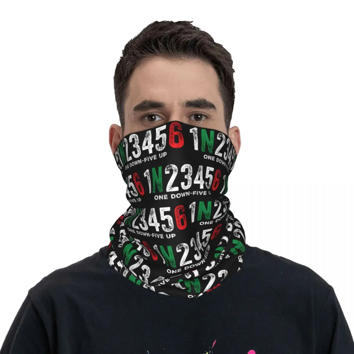 Marvelous Bandana Neck Gaiter Motorcycle Club Two Sides 1n23456 Face Mask Balaclava Cycling Unisex Adult Breathable