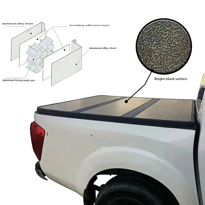 

Factory Price Aluminum Tri-fold Pickup Truck Bed Tonneau Cover Exterior Accessory
