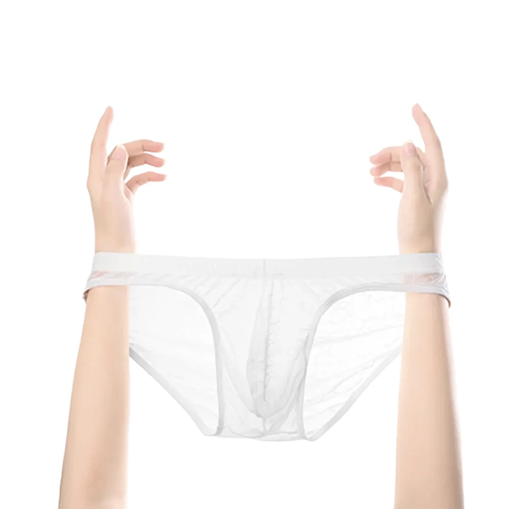 เซ็กซี่ Mens โปร่งใสพิมพ์กางเกงต่ําเอวชุดชั้นในกางเกงนอนทุกวันกางเกงยีนส์กางเกงชายเกย์กระเป๋ากางเกง