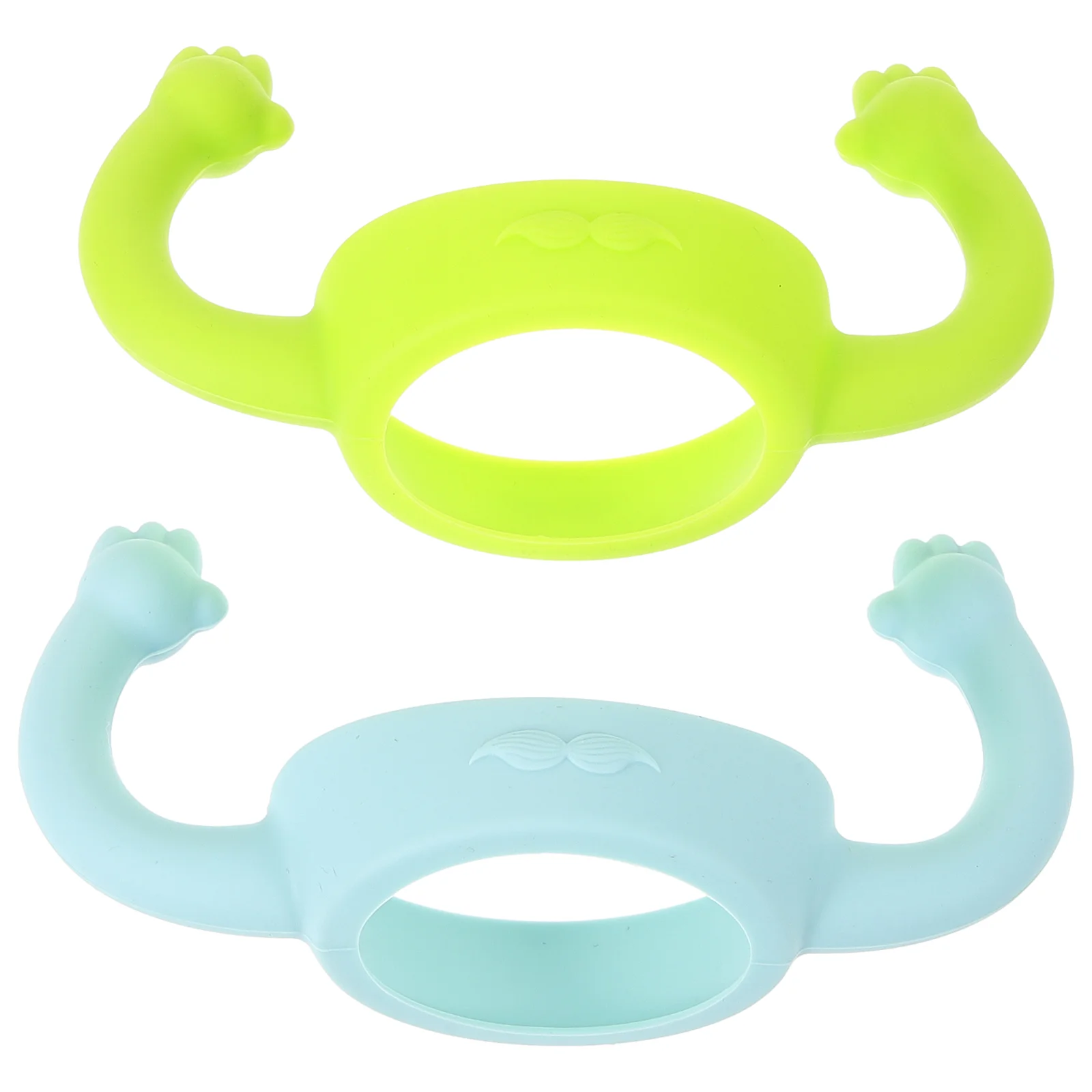 2 Pcs Bottle Holder Silicone Baby Handle Grip Toddler Handles Milk Grips Portable Feed Newborn