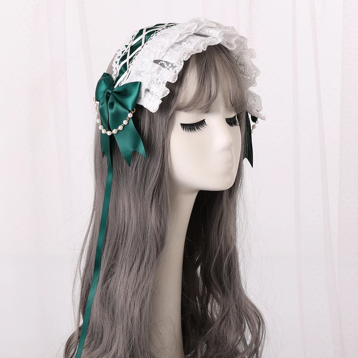 الحلو لوليتا مقوس دانتيل المرأة لطيف العصابات الشعر فتاة Bowknot الشريط Headbands سيدة أغطية الرأس خادمة اكسسوارات حك