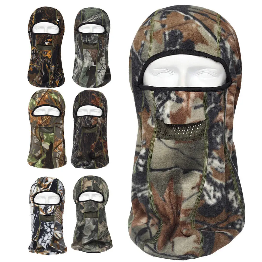 

Windproof Hunting Winter Neck Warmer Fleece Hat Balaclava Hood Full Face Mask