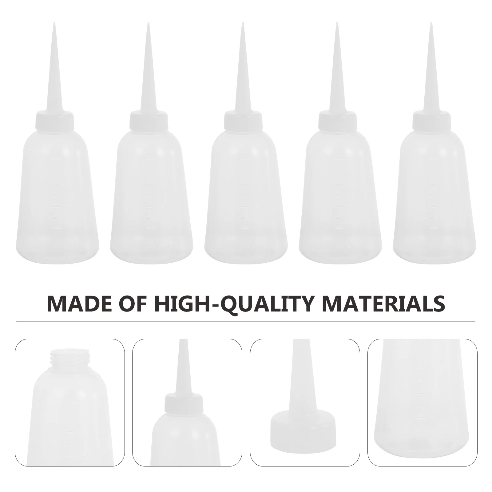 10Pcs Sewing Machine Oil Bottle Plastic Squeeze Bottle for Craft Glue Alcohol Ink Sand Painting DIY Projects Refillable