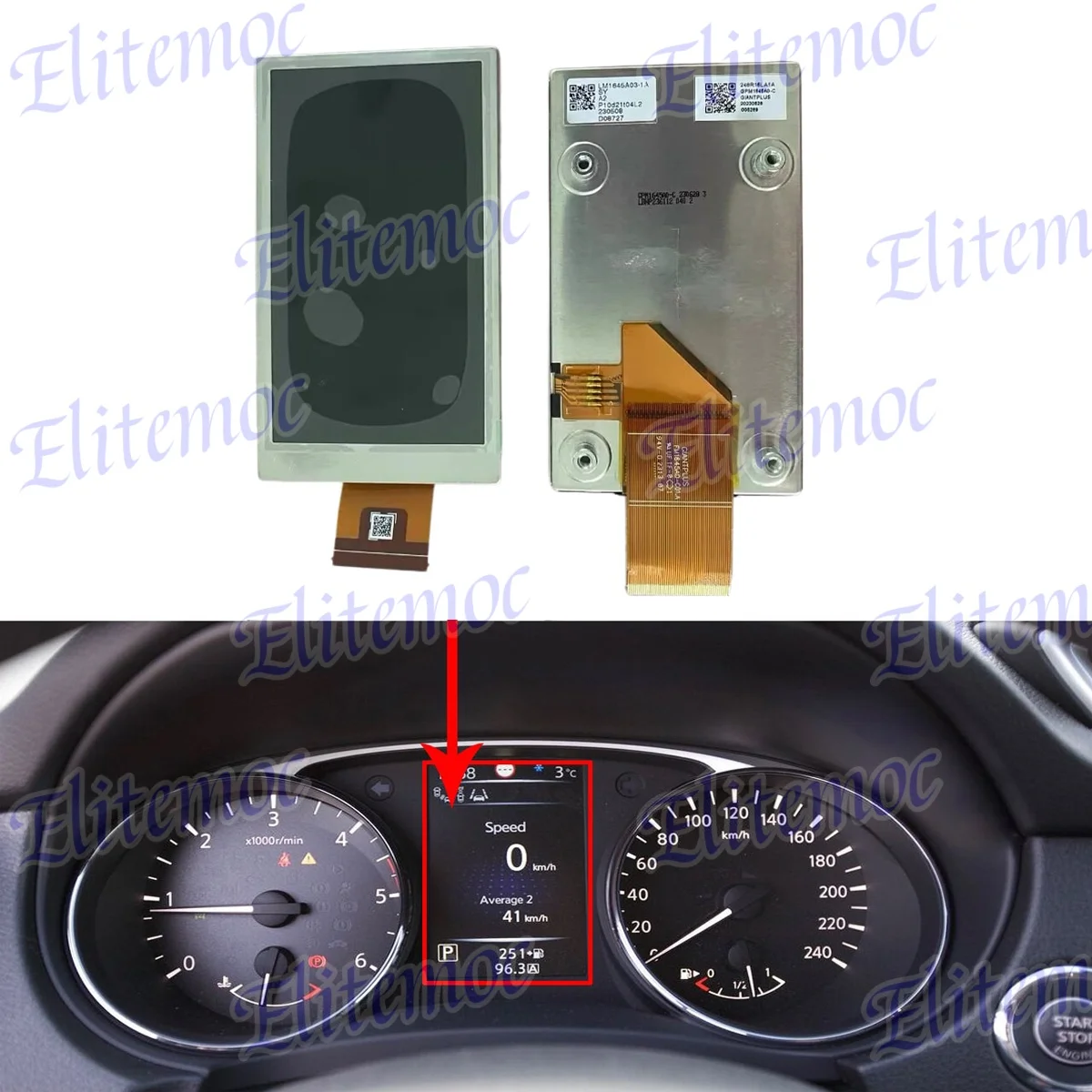 

Lcd Screen Display Speedometer Instrument Cluster Dash For nissan Renault Mitsubishi LM1645A03 GPM1645 LM1645A03-01A GPM1645A0-C