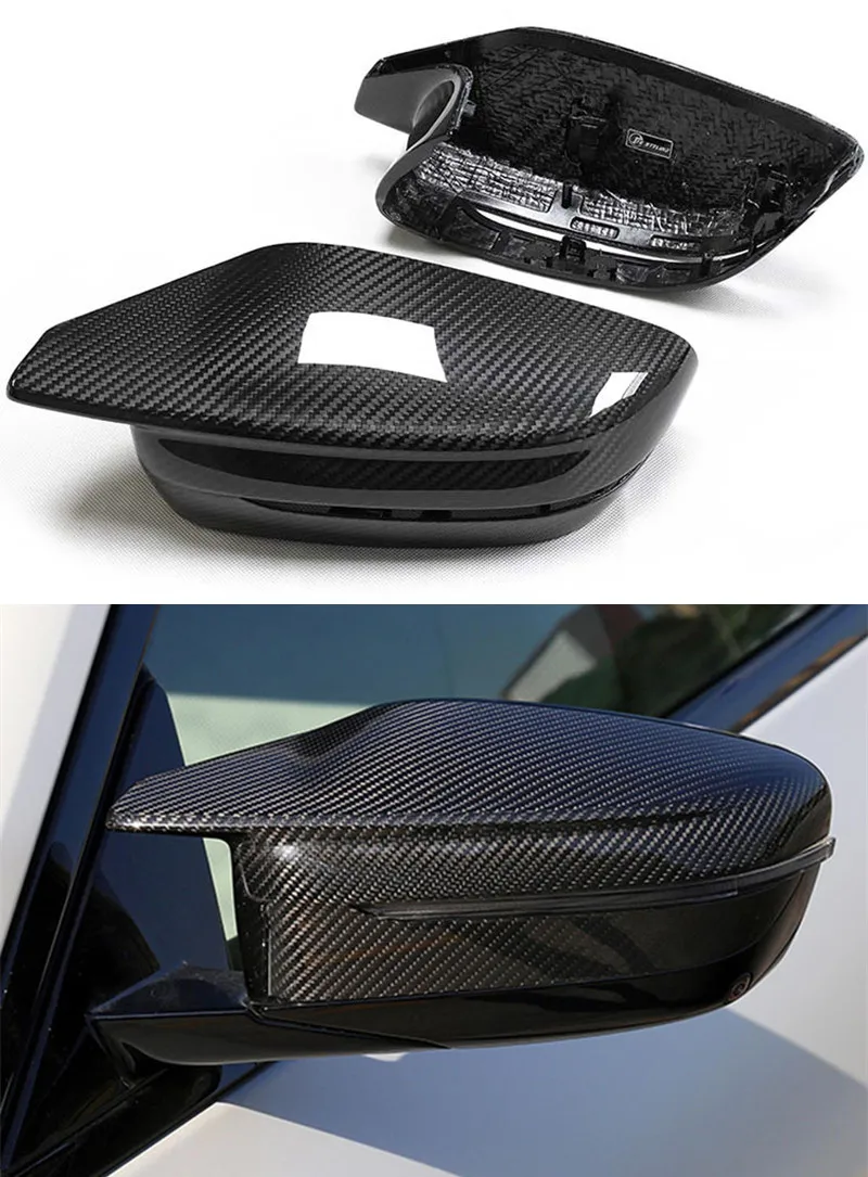 Car Carbon Fiber Rear View Side Mirror Cover For BMW G80 M3 G82 G83 M4 G42 M240i Left Hand Driver