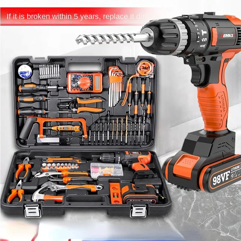 

Daily household tools set, electric drill, hardware, electrician, carpenter, special maintenance, multi-function tool box,