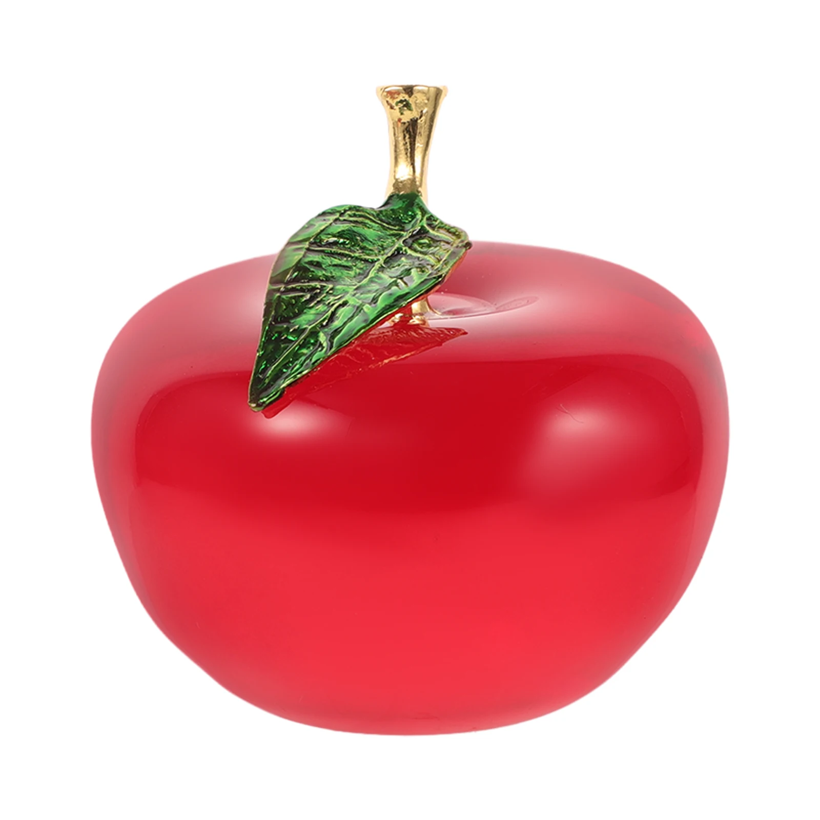 

Decorate Apple Decorations Christmas Car Fruit Crystal Office Sculpture Statue for Home