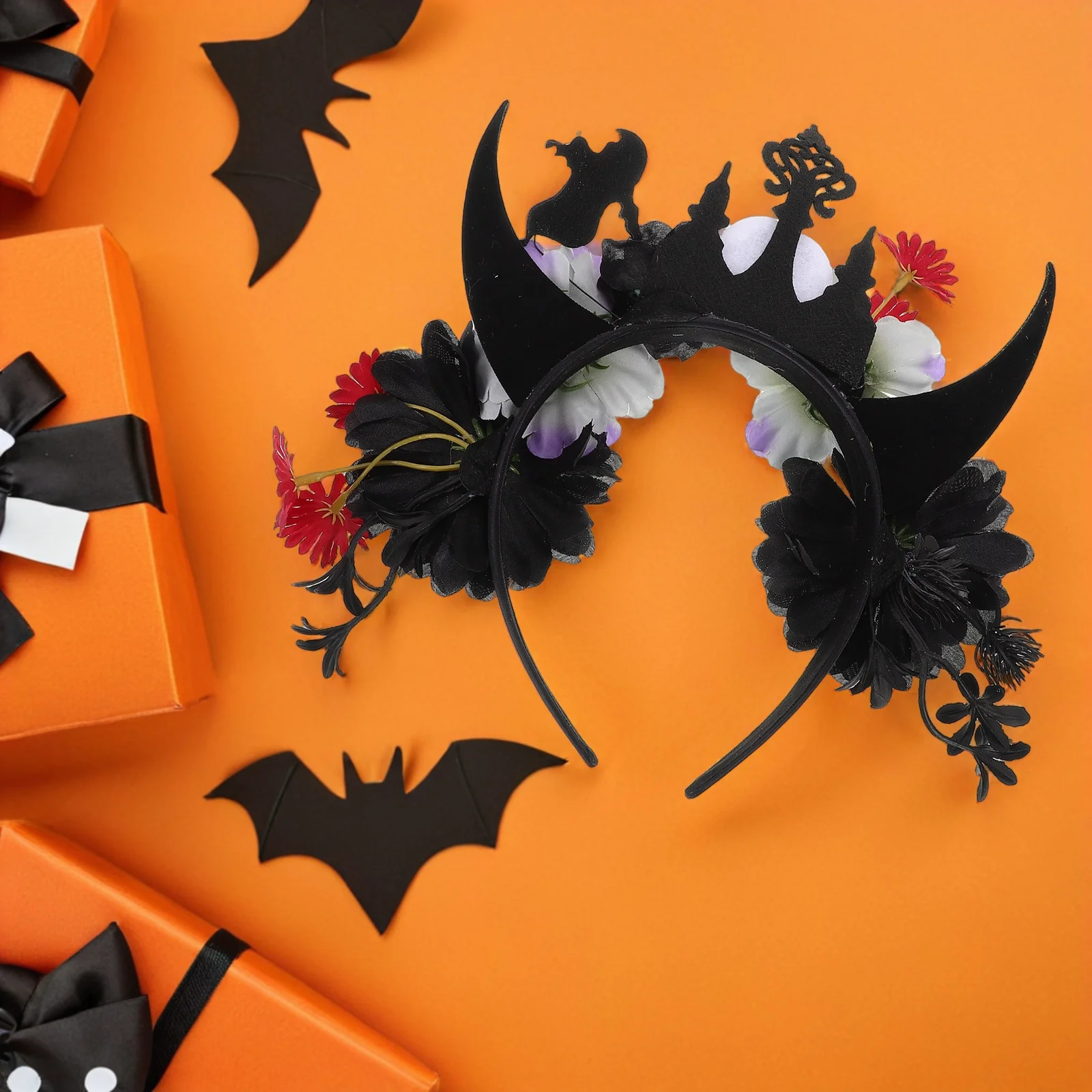 

Halloween Devil Headband Black Horns Hair Hoop For Women Demon Costume Party Accessory Cosplay Decor Holiday Carnival