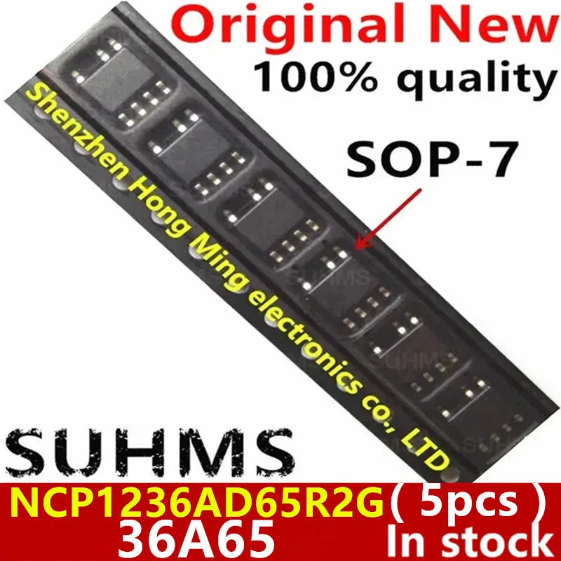 

(5piece)100% New 36A65 NCP1236A NCP1236AD65R2G sop-7