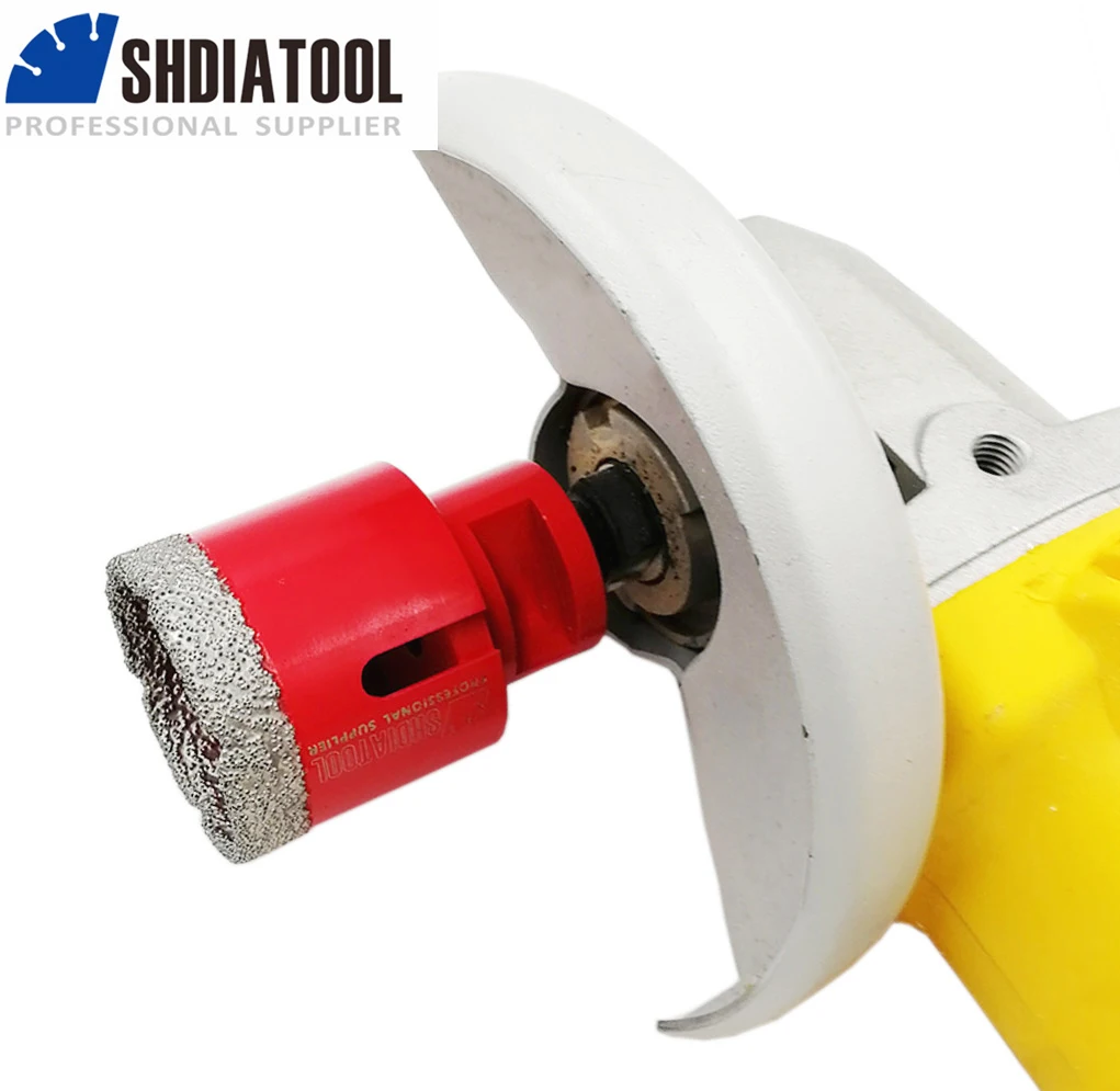 SHDIATOOL Diamond Drilling Crowns Core Drill Bits Hole Saw M14 Thread Granite Marble Masonry Porcelain Angle Grinder Dry Tile