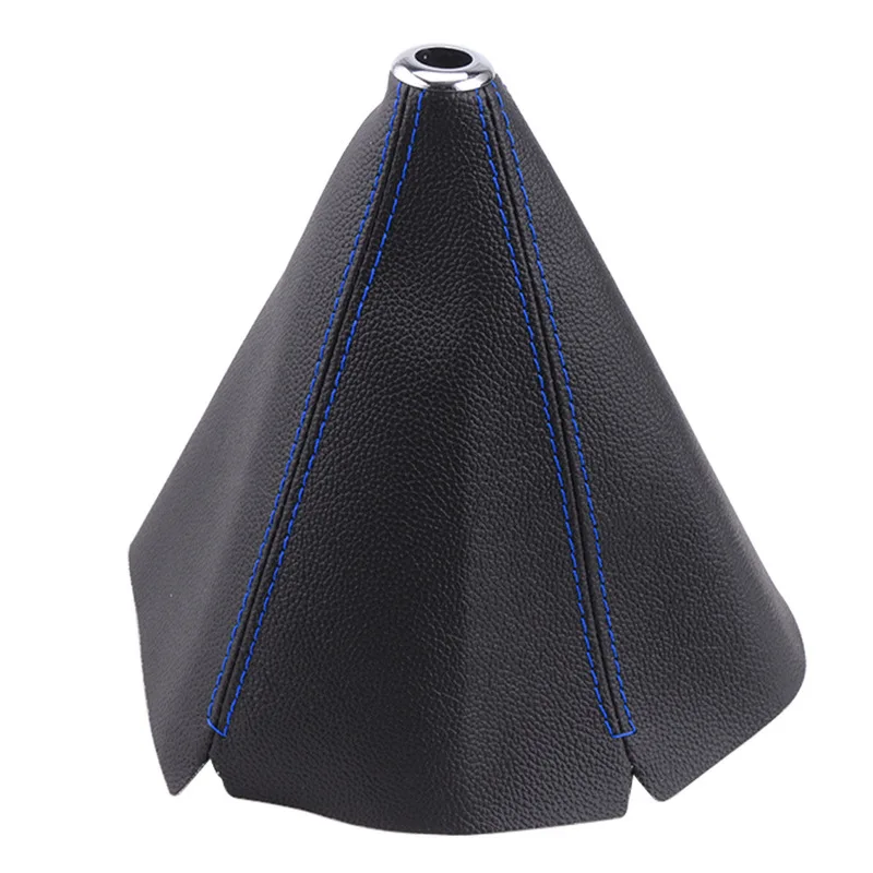 16mm Universal Car Gear Shift Collars Pu Leather Car Shift Collar Automatic Car Manual Shift Lever Knob Shift Boot Cover Legging