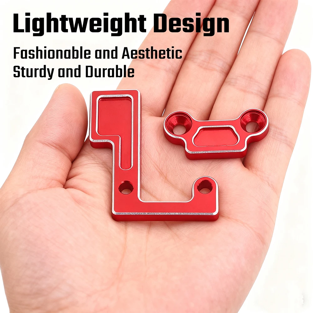 Metalowy zestaw mocowań wału głównego, uchwyt przekładni TATT-074 do Tamiya TT02 Series TT02D TT02B TT02S 1/10 RC Car, części zamienne do tuningu  