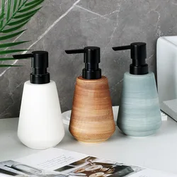 Ceramic lotion bottle Simple hand sanitizer press bottle Separate bottles of bathroom supplies shower shampoo dispenser