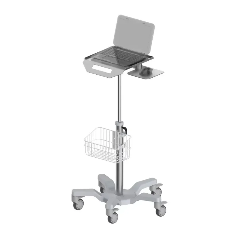 Monitoring Instrument Rack Multi-function with Wheels Operating Room Ward Cardiac Monitoring Cart with Storage Basket