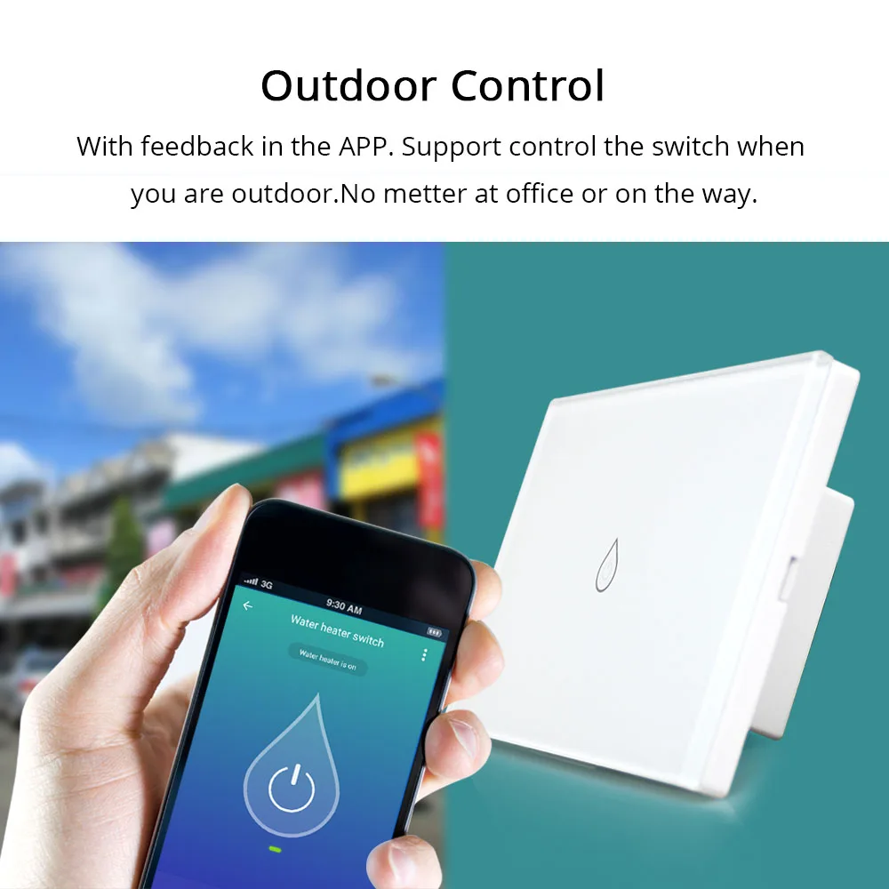 Умный переключатель для водонагревателя с Wi-Fi и управлением через приложение