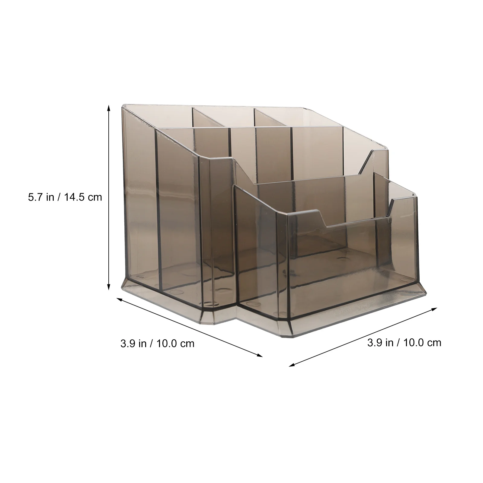 

Transparent Pigment Storage Holder Desktop Organizer Box Simple Design Stable Low Center Gravity Practical Long Term