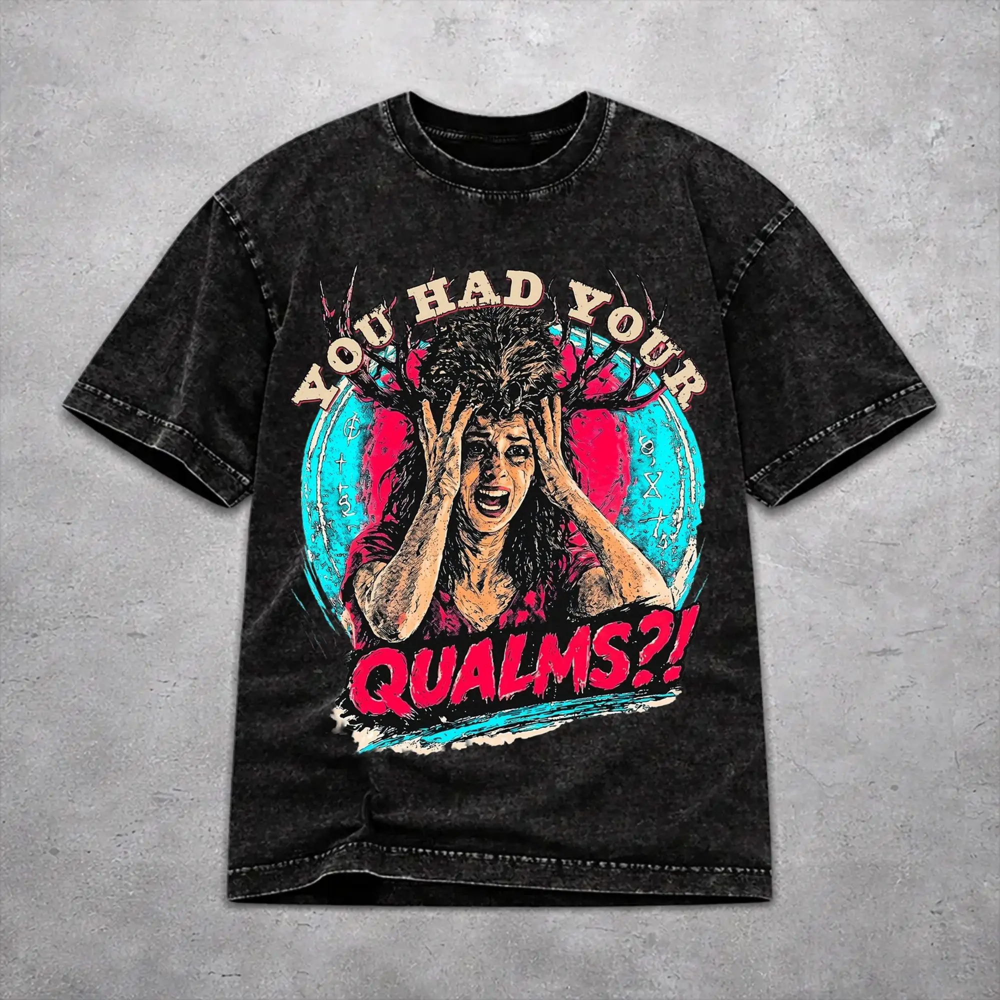 Widow's Bay Horror Movie 2026 T Shirt Washed Style For Men Women Pure Cotton T-Shirts Tee Tops