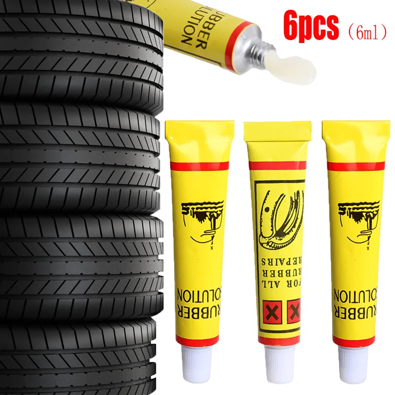 

6ml Universal Tire Repairing Glue Motorcycle Bike Tyre Inner Tube Puncture Repair Tire Patching Glues Tool Auto Accessories