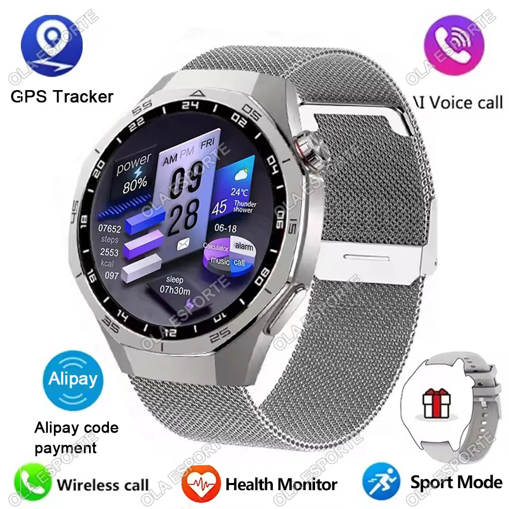 Smart Watch Men With Amoled Screen Gps Heart Rate Bluetooth Calls_voghion.com