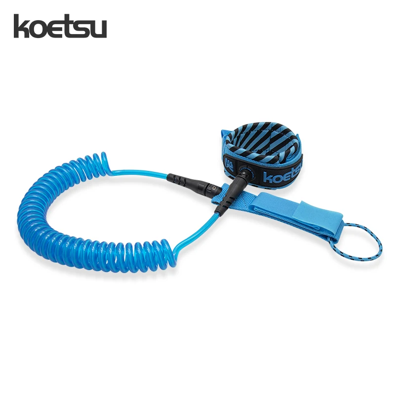 Синяя подвесная доска KOETSU для серфинга, из ТПУ, эластичная веревка для ног, аксессуары для серфинга, безопасная доска для серфинга 31,5 дюйма