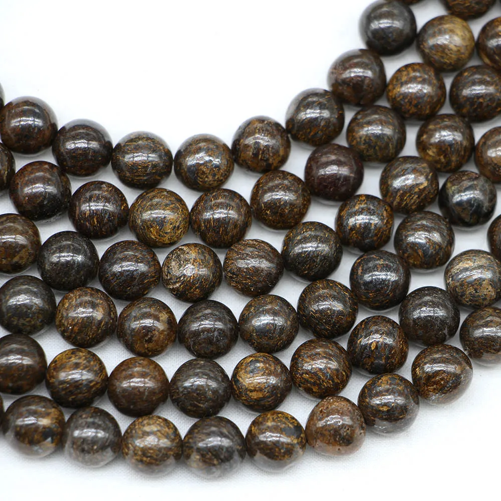 1 Strand 4 6 8 10 12 mm Natural Stones Beads Loose Mineral  for Jewelry Making DIY Necklace  Bracelet Accessories Supplies ﻿