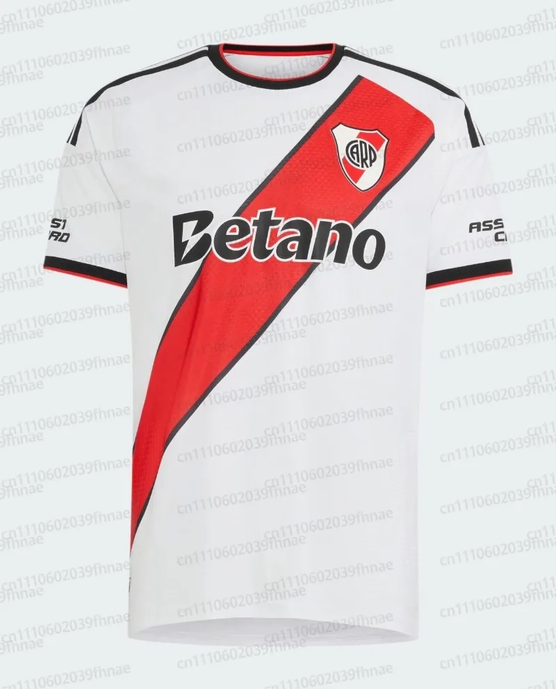 2026 New River Plate 3D Printed Football Jersey Men Summer Sports Oversize T-shirt Breathable FamilyMatching Streetwear Clothing