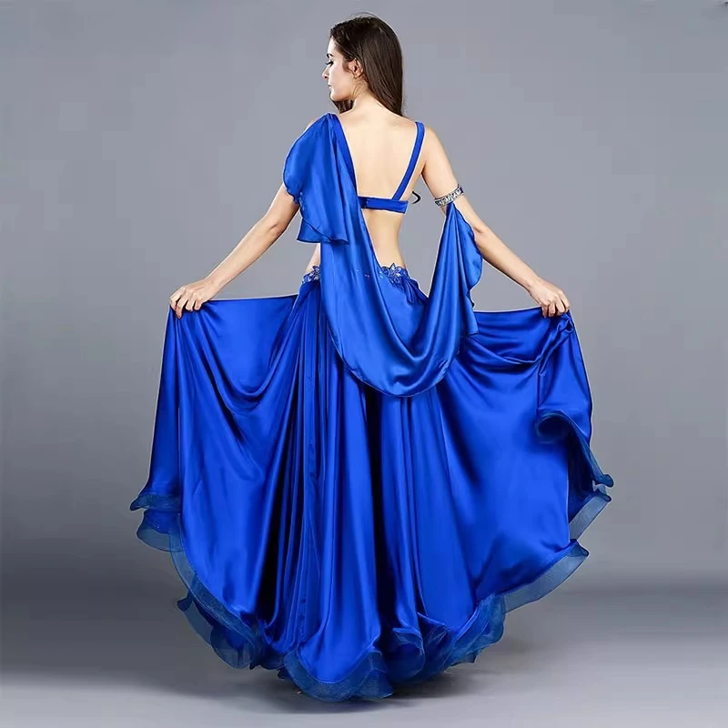 op maat gemaakte buikdans kostuum vrouwen lange rok set sexy prestaties kostuums high-end oosterse dans kostuum buikdanskleding