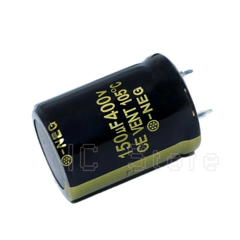 10PCS 400V 150uf Audio Electrolytic Capacitor High Frequency Low ESR 22x30mm 25x25mm 400V150uf Aluminum Capacitor Hifi Amplifier