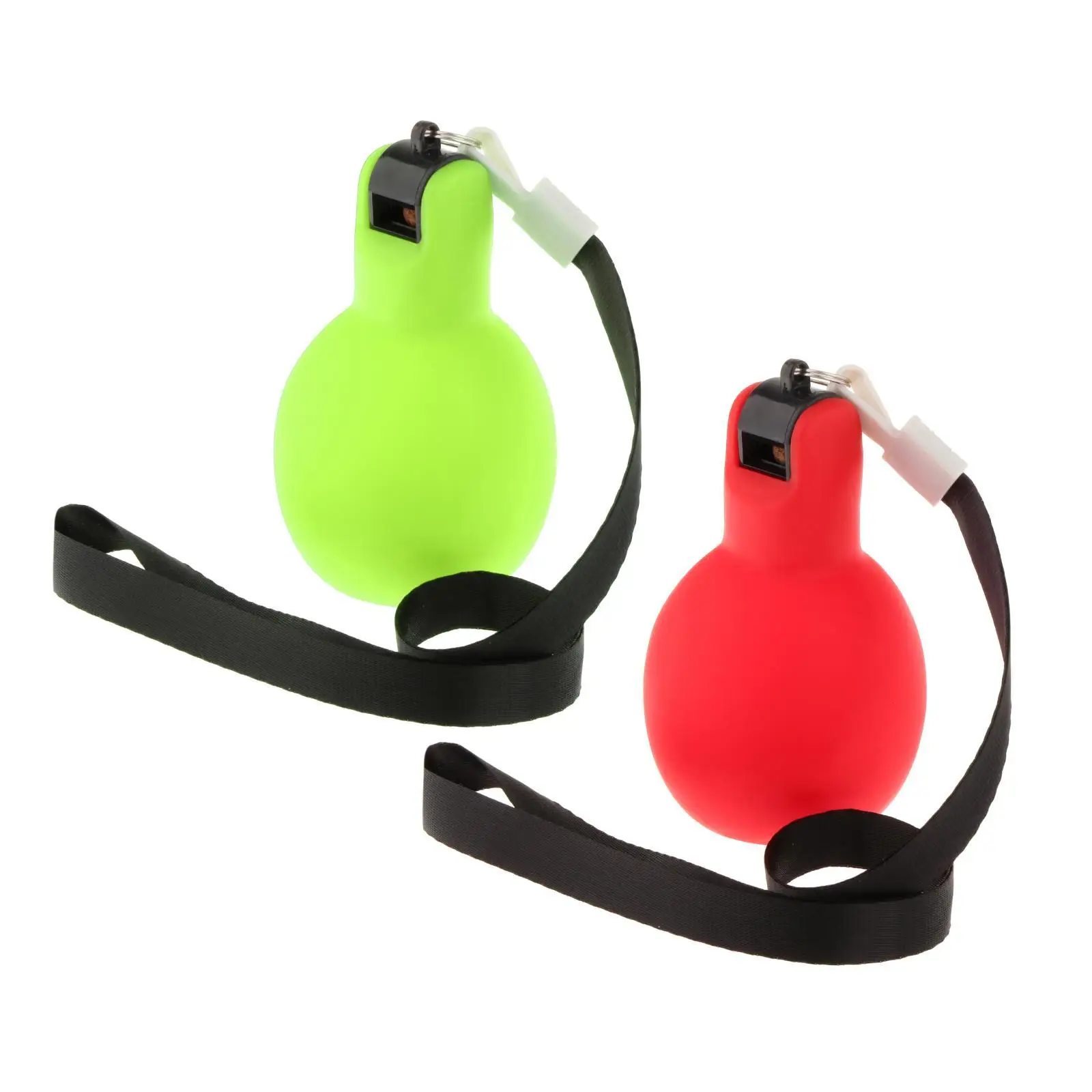 Durable PVC Hand Whistle with Lanyard for Outdoor Sports Camping Hiking Traveling Loud Sound Portable Mini Whistle for Football