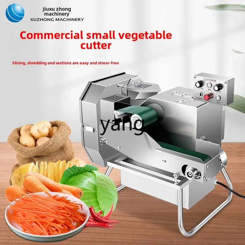 Cortador de vegetais de alta velocidade em aço inoxidável LMM comercial grande multifuncional