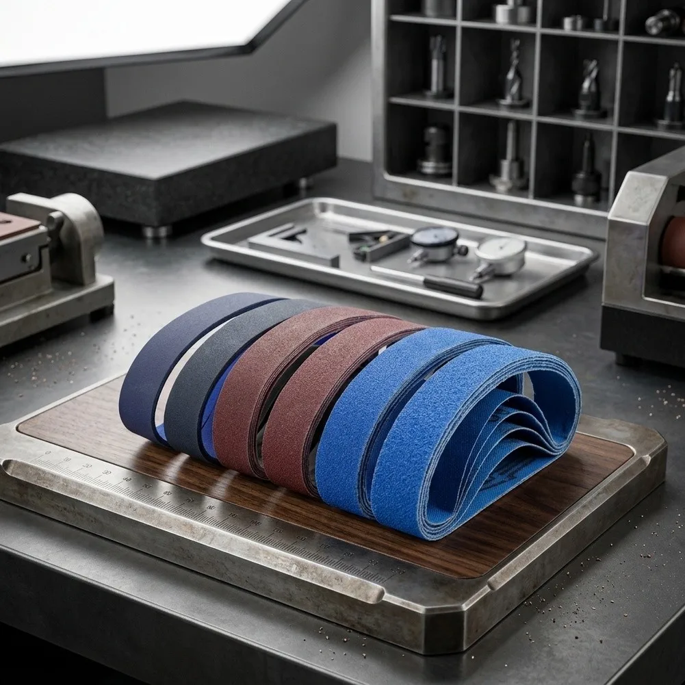 Abrasive Belt Kit 30 Piece Set for Point Grinding of Metal and Non Metallic Materials Smooth and Wave Free Finish