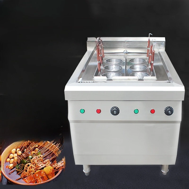 Commercial noodle stove 220/380V double-slot six-head rice noodle dumplings catering