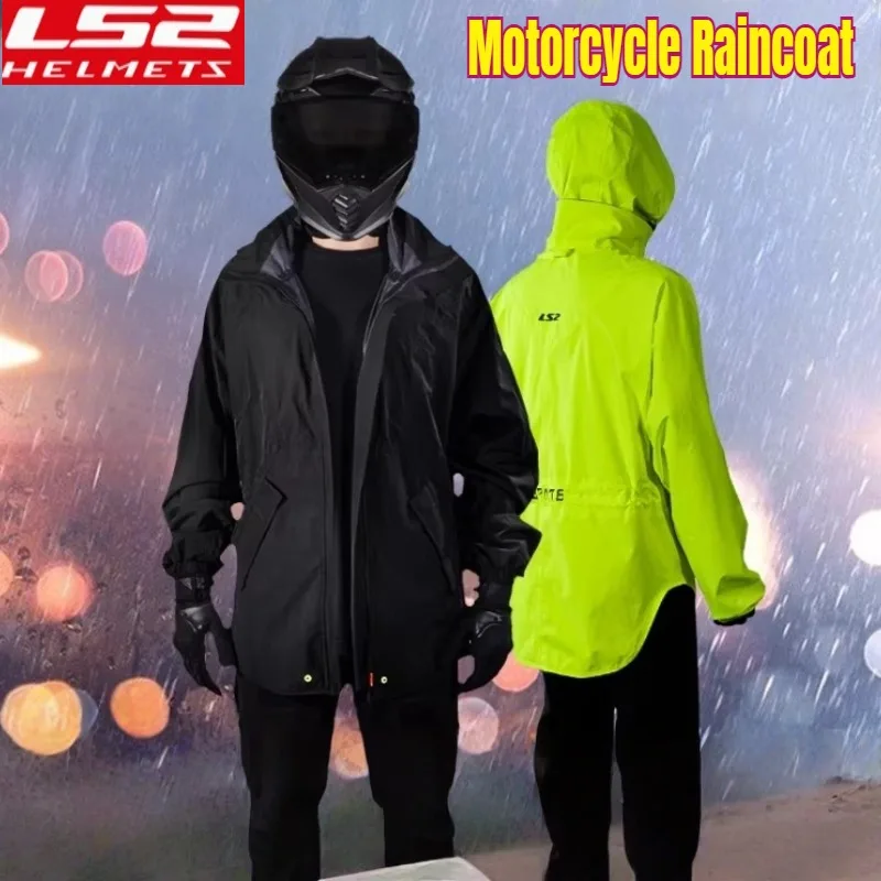 

Оригинальный комплект плащи для мотоцикла LS2, куртка для предотвращения дождя, мужская и женская дышащая водонепроницаемая куртка для мотокросса, дождевики