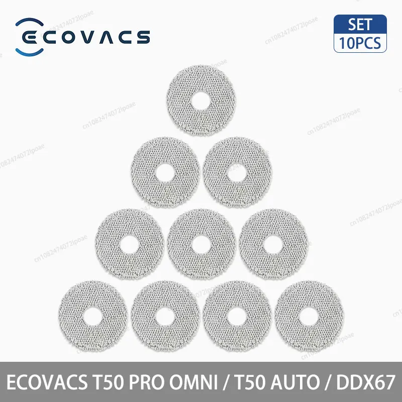 ECOVACS T50 PRO OMNI / T50 AUTO / DDX67 Robotstofzuiger Accessoires Hoofdzijborstel Hepa Filter Mop Doek Stofzak Onderdelen