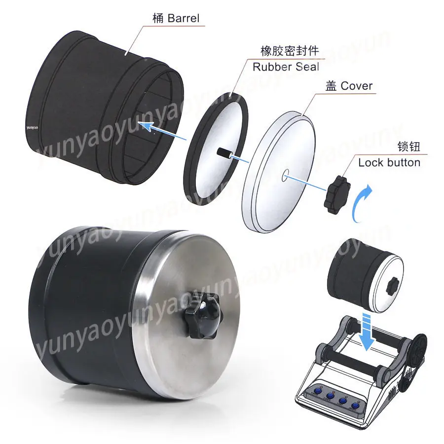 Electric Rock Grinder, Polishing Abrasives Universal Gem Polisher 220V/110V
