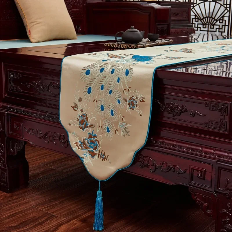 Long Dining Table Table Runner New Chinese Style Study Room Home Decoration Tea Tables Flag Entrance Shoe Cabinet Tablecloth